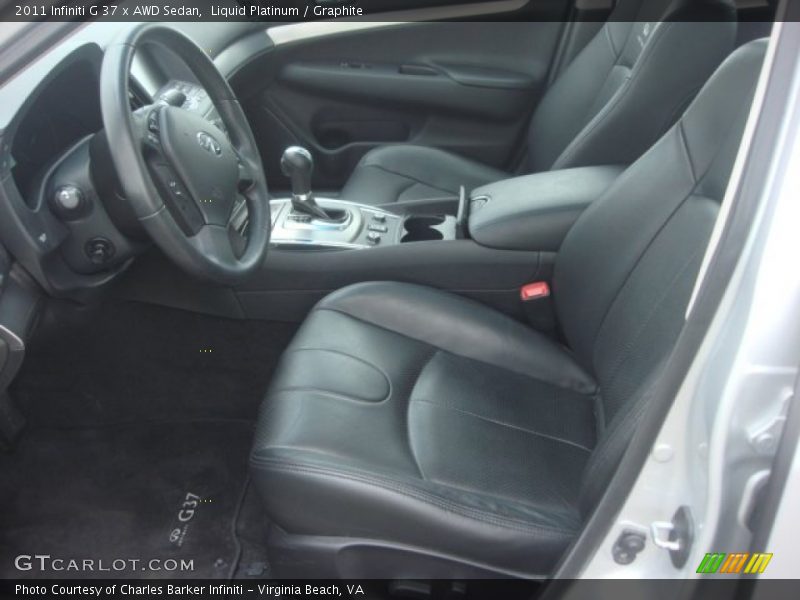Liquid Platinum / Graphite 2011 Infiniti G 37 x AWD Sedan