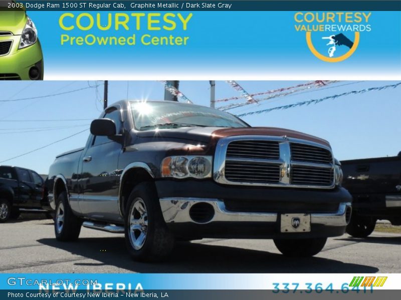 Graphite Metallic / Dark Slate Gray 2003 Dodge Ram 1500 ST Regular Cab