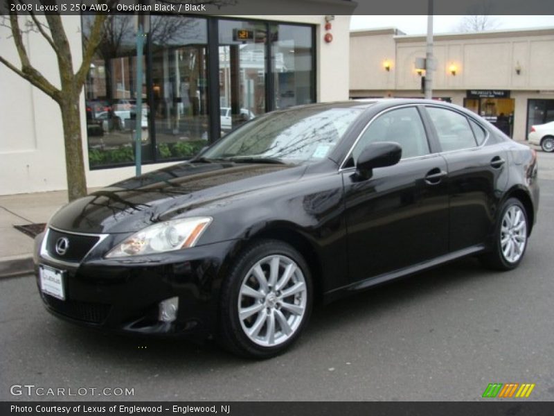 Obsidian Black / Black 2008 Lexus IS 250 AWD