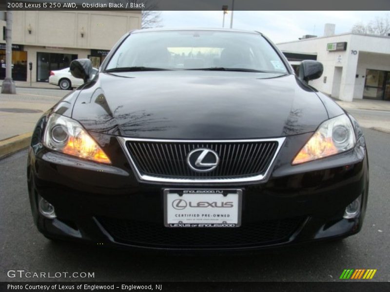 Obsidian Black / Black 2008 Lexus IS 250 AWD