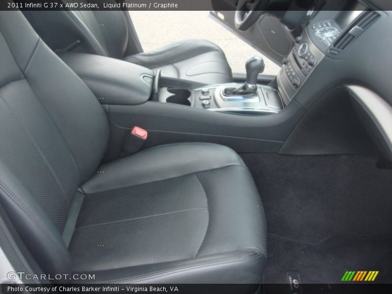 Liquid Platinum / Graphite 2011 Infiniti G 37 x AWD Sedan