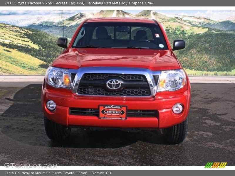 Barcelona Red Metallic / Graphite Gray 2011 Toyota Tacoma V6 SR5 Access Cab 4x4