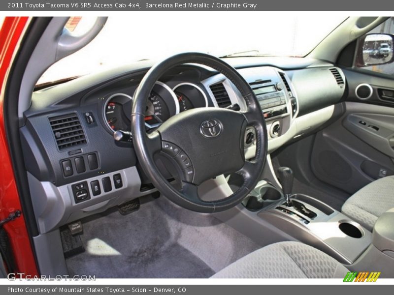  2011 Tacoma V6 SR5 Access Cab 4x4 Graphite Gray Interior