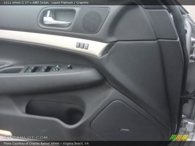Liquid Platinum / Graphite 2011 Infiniti G 37 x AWD Sedan