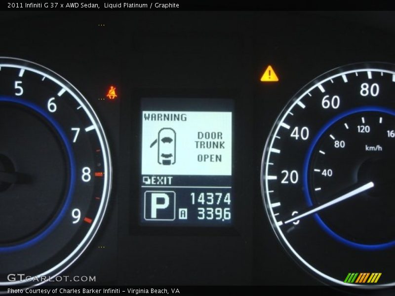 Liquid Platinum / Graphite 2011 Infiniti G 37 x AWD Sedan