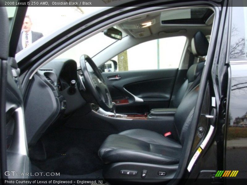 Obsidian Black / Black 2008 Lexus IS 250 AWD