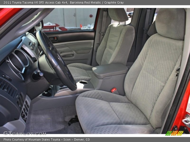 Front Seat of 2011 Tacoma V6 SR5 Access Cab 4x4