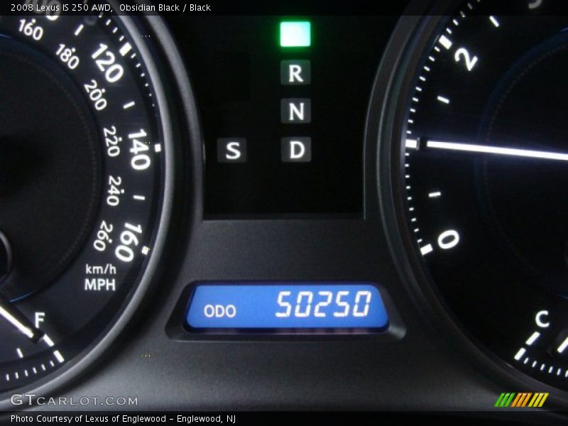 Obsidian Black / Black 2008 Lexus IS 250 AWD
