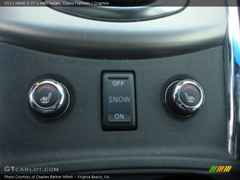 Liquid Platinum / Graphite 2011 Infiniti G 37 x AWD Sedan
