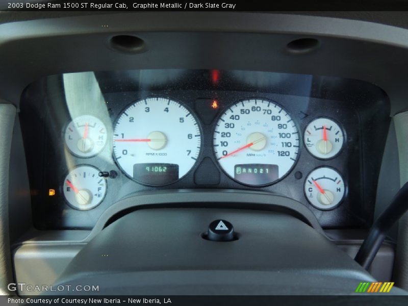 Graphite Metallic / Dark Slate Gray 2003 Dodge Ram 1500 ST Regular Cab