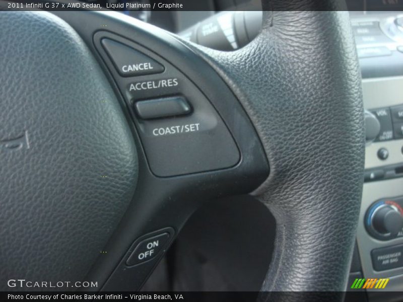 Liquid Platinum / Graphite 2011 Infiniti G 37 x AWD Sedan