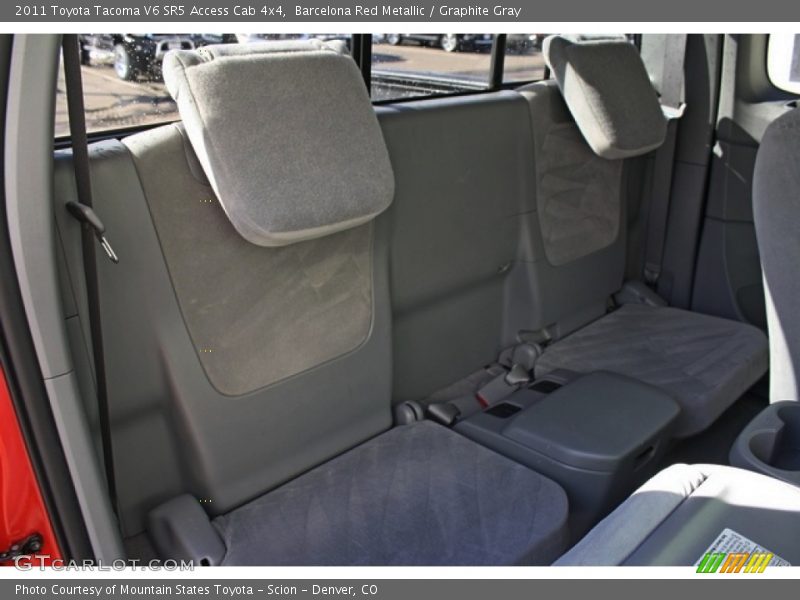 Rear Seat of 2011 Tacoma V6 SR5 Access Cab 4x4