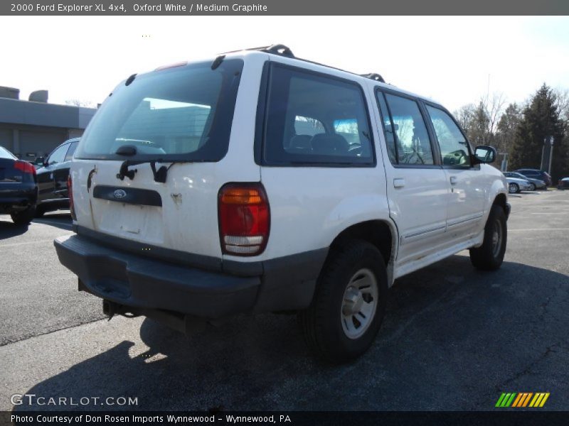 Oxford White / Medium Graphite 2000 Ford Explorer XL 4x4