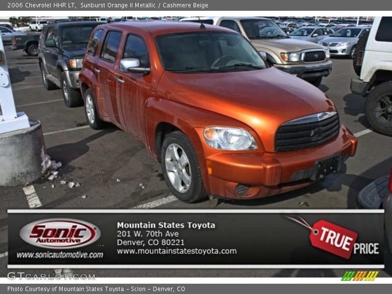 Sunburst Orange II Metallic / Cashmere Beige 2006 Chevrolet HHR LT