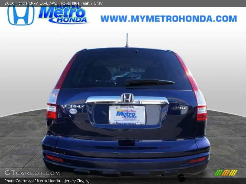 Royal Blue Pearl / Gray 2010 Honda CR-V EX-L AWD