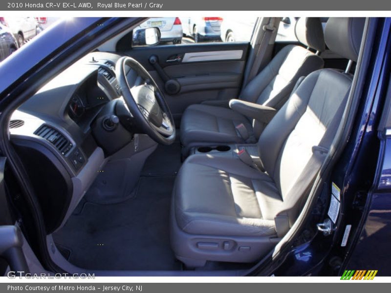 Royal Blue Pearl / Gray 2010 Honda CR-V EX-L AWD