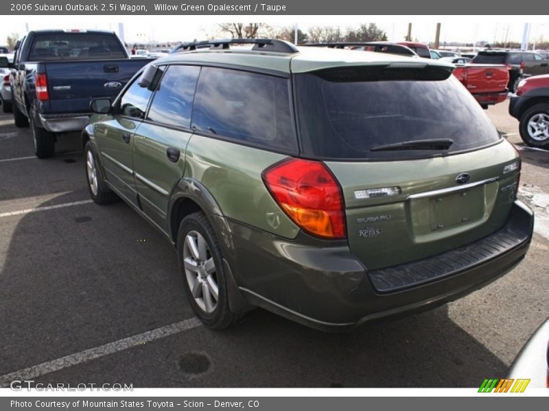 Willow Green Opalescent / Taupe 2006 Subaru Outback 2.5i Wagon