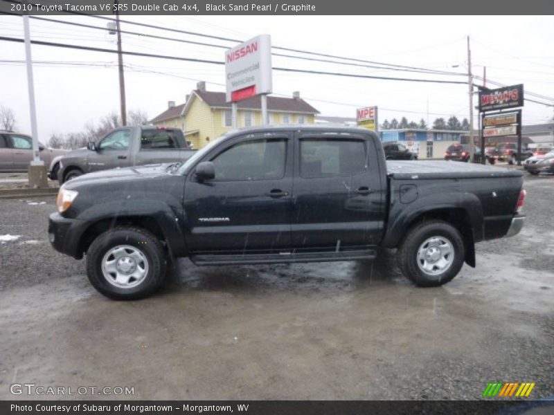 Black Sand Pearl / Graphite 2010 Toyota Tacoma V6 SR5 Double Cab 4x4