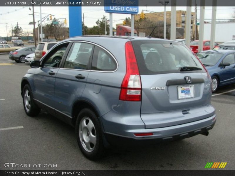 Glacier Blue Metallic / Gray 2010 Honda CR-V LX AWD