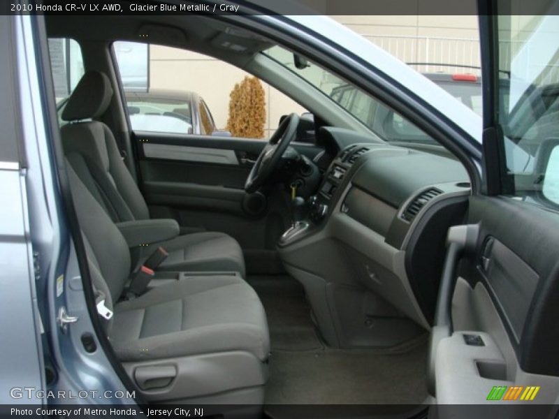 Glacier Blue Metallic / Gray 2010 Honda CR-V LX AWD