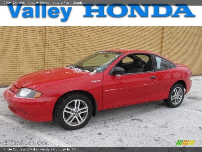 Victory Red / Graphite 2004 Chevrolet Cavalier Coupe