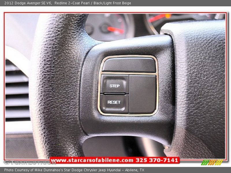 Redline 2-Coat Pearl / Black/Light Frost Beige 2012 Dodge Avenger SE V6