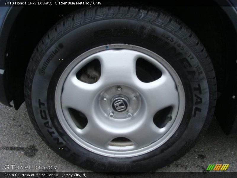Glacier Blue Metallic / Gray 2010 Honda CR-V LX AWD
