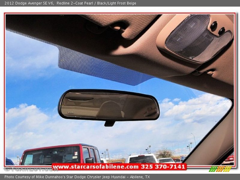 Redline 2-Coat Pearl / Black/Light Frost Beige 2012 Dodge Avenger SE V6