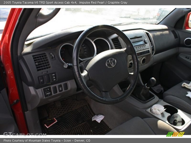 Impulse Red Pearl / Graphite Gray 2005 Toyota Tacoma V6 TRD Sport Access Cab 4x4