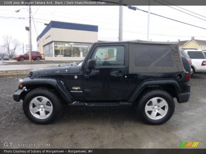 Black / Dark Khaki/Medium Khaki 2008 Jeep Wrangler Sahara 4x4