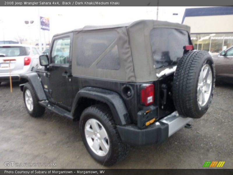 Black / Dark Khaki/Medium Khaki 2008 Jeep Wrangler Sahara 4x4