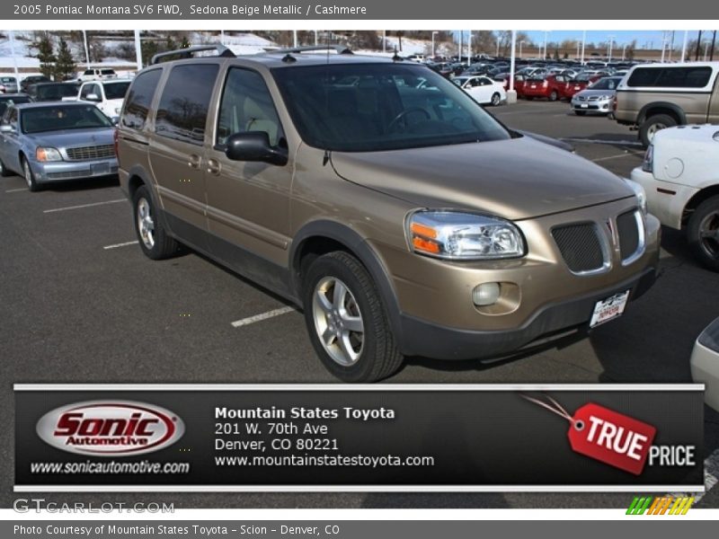 Sedona Beige Metallic / Cashmere 2005 Pontiac Montana SV6 FWD