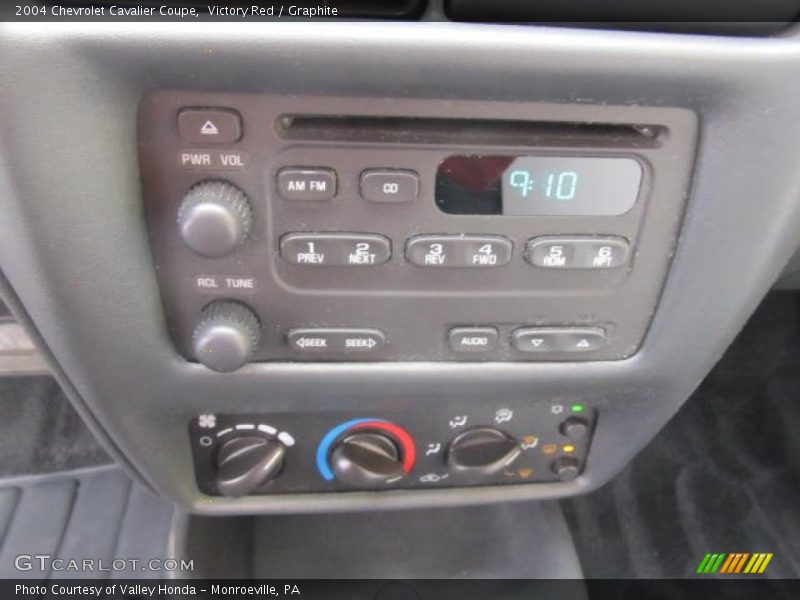 Controls of 2004 Cavalier Coupe