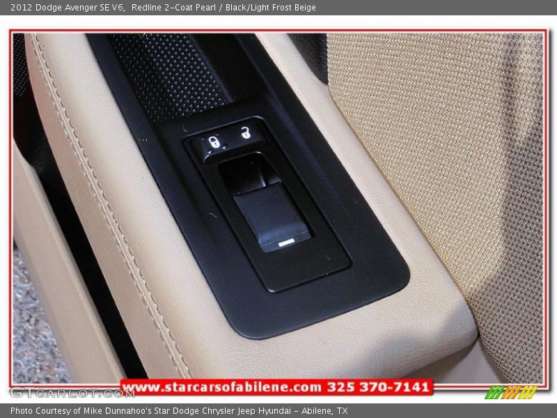 Redline 2-Coat Pearl / Black/Light Frost Beige 2012 Dodge Avenger SE V6