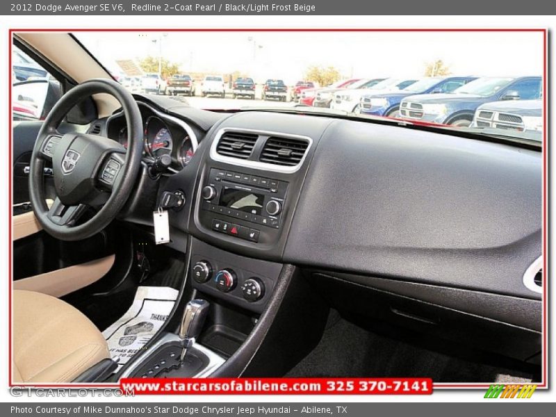 Redline 2-Coat Pearl / Black/Light Frost Beige 2012 Dodge Avenger SE V6