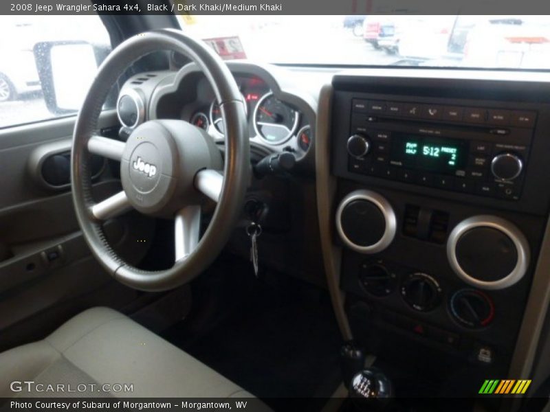 Black / Dark Khaki/Medium Khaki 2008 Jeep Wrangler Sahara 4x4