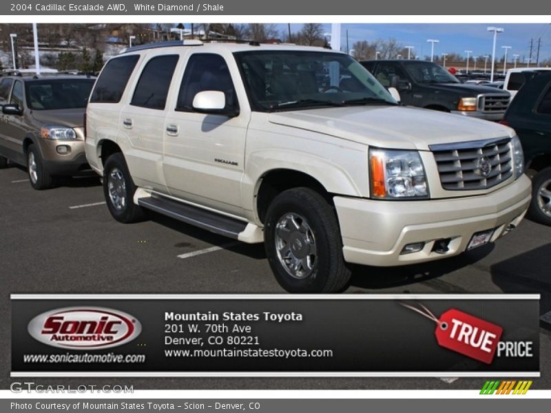 White Diamond / Shale 2004 Cadillac Escalade AWD
