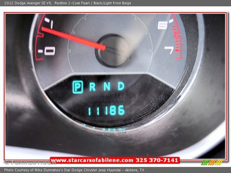 Redline 2-Coat Pearl / Black/Light Frost Beige 2012 Dodge Avenger SE V6