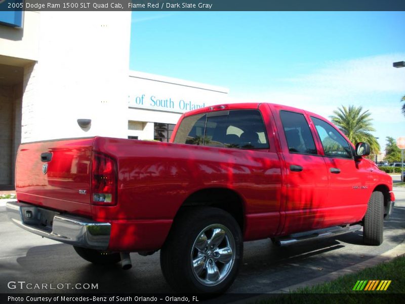 Flame Red / Dark Slate Gray 2005 Dodge Ram 1500 SLT Quad Cab