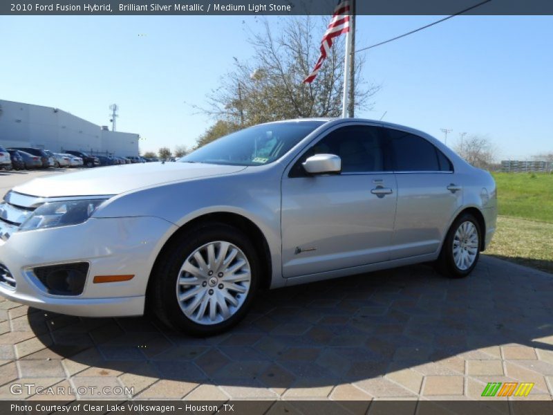 Brilliant Silver Metallic / Medium Light Stone 2010 Ford Fusion Hybrid