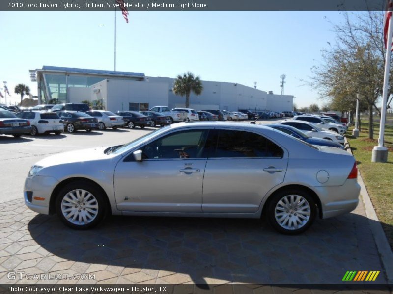 Brilliant Silver Metallic / Medium Light Stone 2010 Ford Fusion Hybrid