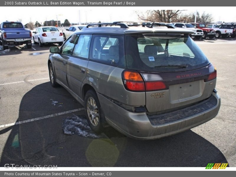 Titanium Beige Pearl / Beige 2003 Subaru Outback L.L. Bean Edition Wagon
