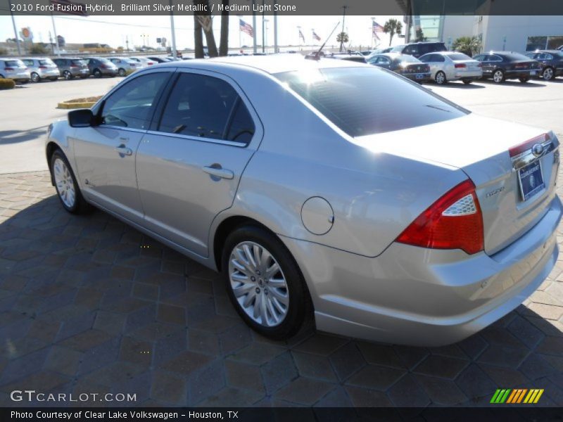 Brilliant Silver Metallic / Medium Light Stone 2010 Ford Fusion Hybrid