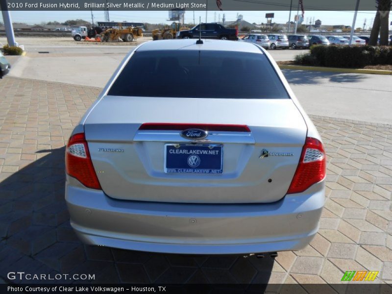Brilliant Silver Metallic / Medium Light Stone 2010 Ford Fusion Hybrid