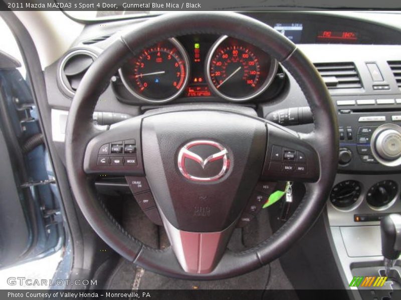 Gunmetal Blue Mica / Black 2011 Mazda MAZDA3 s Sport 4 Door