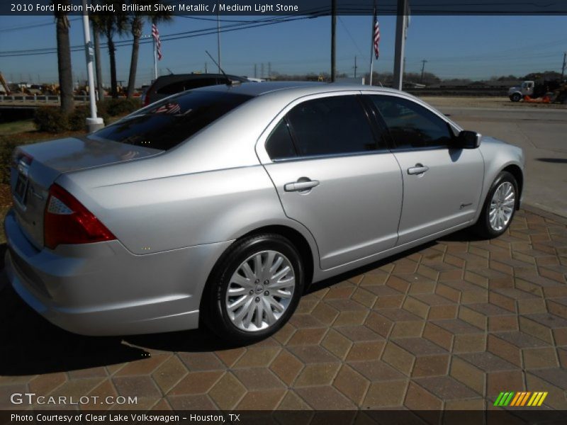 Brilliant Silver Metallic / Medium Light Stone 2010 Ford Fusion Hybrid