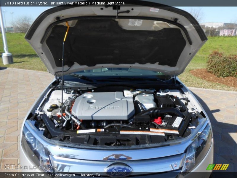 Brilliant Silver Metallic / Medium Light Stone 2010 Ford Fusion Hybrid