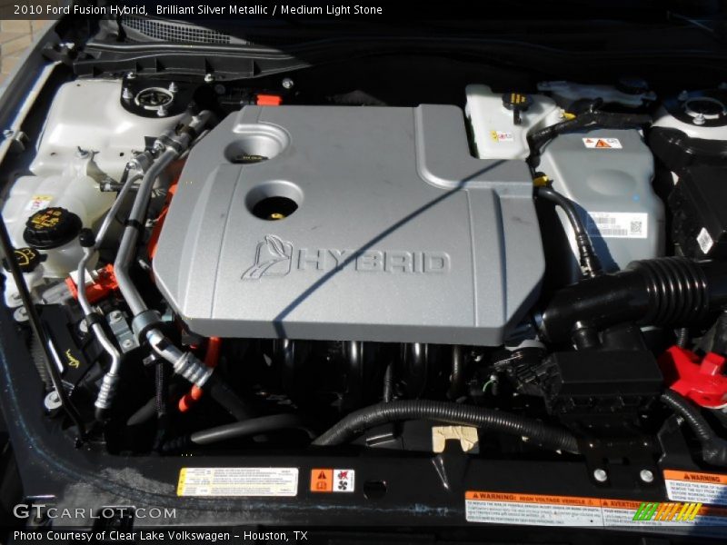 Brilliant Silver Metallic / Medium Light Stone 2010 Ford Fusion Hybrid