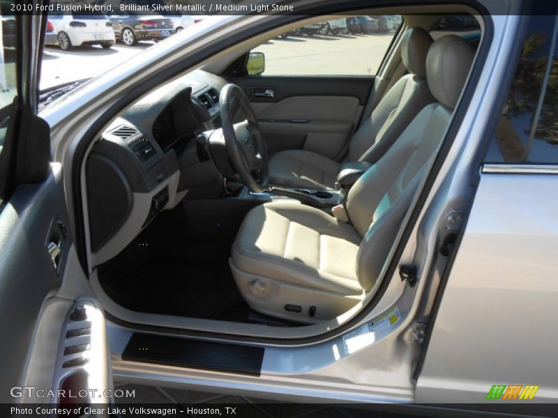 Brilliant Silver Metallic / Medium Light Stone 2010 Ford Fusion Hybrid