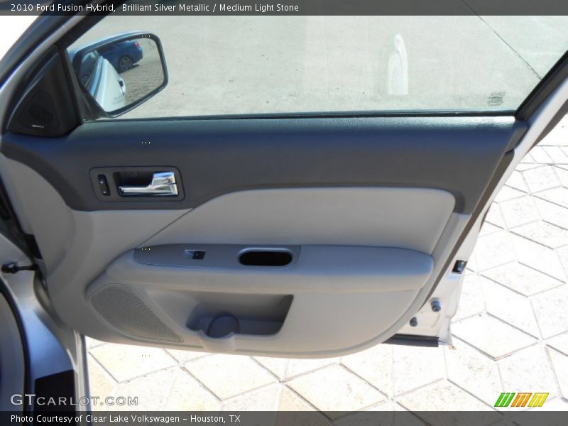 Brilliant Silver Metallic / Medium Light Stone 2010 Ford Fusion Hybrid